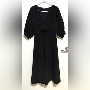 Boohoo Black Long Sleeve Dress